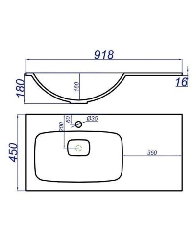 Тумба с раковиной белый глянец/дуб сонома 91,8 см Aqwella 5 Stars Miami SETMai.01.09/L/Mal.09.04.D-L