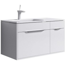 Тумба с раковиной белый глянец 91,8 см Aqwella 5 Stars Malaga SETMal.01.09/L/Mal.09.04.D-L