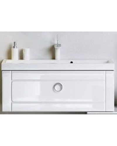 Тумба с раковиной белый глянец 100 см Aqwella 5 Stars Infinity SETinf.01.10/001/Inf.10.04.D