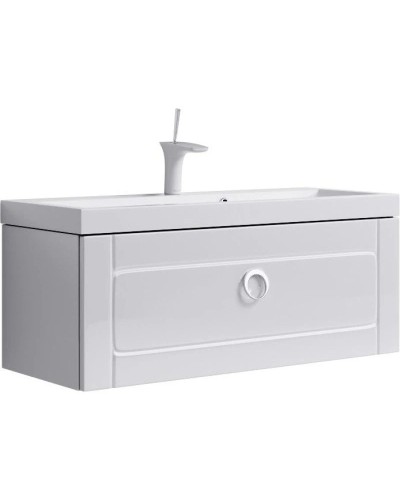 Тумба с раковиной белый глянец 100 см Aqwella 5 Stars Infinity SETinf.01.10/001/Inf.10.04.D