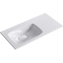 Тумба с раковиной крафт темный/белый глянец 91,8 см Aqwella 5 Stars Malaga SETMal.01.09/L/CD/Mal.09.04.D-L