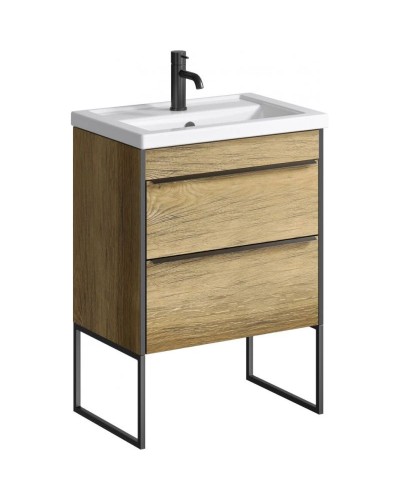 Тумба с раковиной дуб балтийский 60,5 см Aqwella 5 Stars Fargo SETFRG0106DB/4640021060773