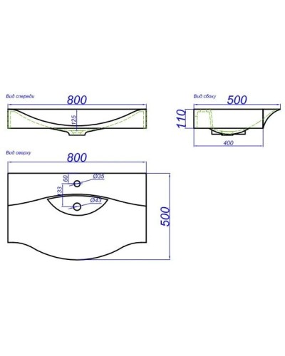 Тумба с раковиной белый глянец 80 см Aqwella 5 Stars Bergamo SETBer.01.08/n/W/Ber.08.04.D