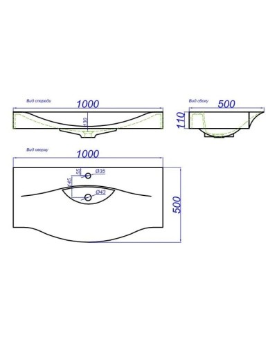 Тумба с раковиной белый глянец 100 см Aqwella 5 Stars Milan SETMil.01.10/2n/W/Ber.10.04.D