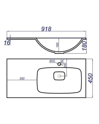 Тумба с раковиной крафт темный/белый глянец 91,8 см Aqwella 5 Stars Malaga SETMal.01.09/R/CD/Mal.09.04.D-R
