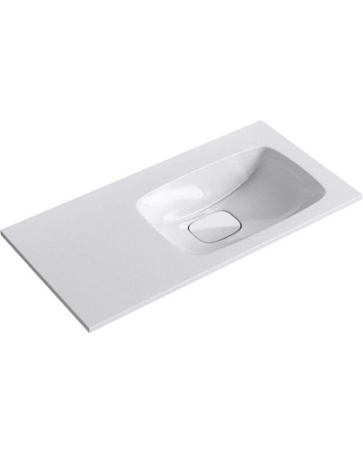 Тумба с раковиной крафт темный/белый глянец 91,8 см Aqwella 5 Stars Malaga SETMal.01.09/R/CD/Mal.09.04.D-R