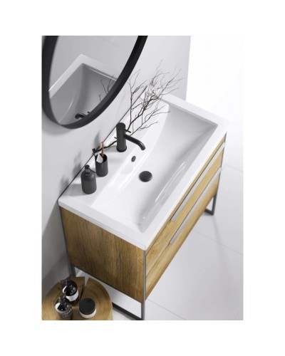 Тумба с раковиной дуб балтийский 81 см Aqwella 5 Stars Fargo SETFRG0108DB/4640021064733