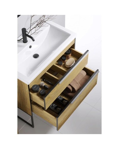 Тумба с раковиной дуб балтийский 81 см Aqwella 5 Stars Fargo SETFRG0108DB/4640021064733