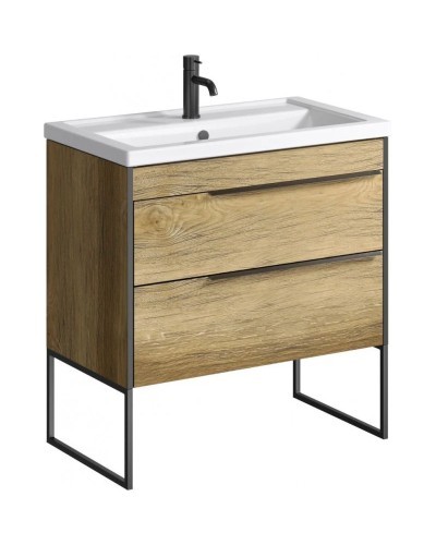 Тумба с раковиной дуб балтийский 81 см Aqwella 5 Stars Fargo SETFRG0108DB/4640021064733