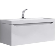 Тумба с раковиной белый глянец 100 см Aqwella 5 Stars Verona SETVer.01.10/W/Inf.10.04.D