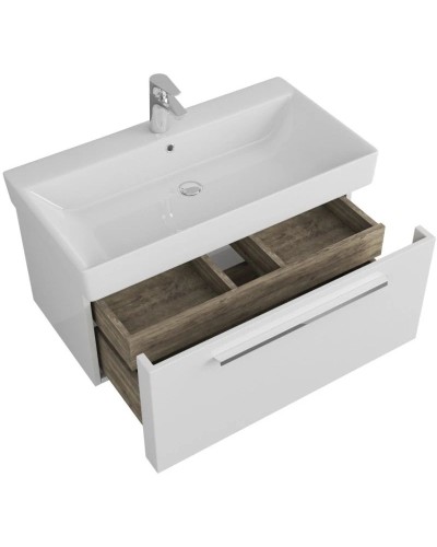 Тумба с раковиной белый глянец 85 см OWL 1975 Ragnar SETOW02.01.00/OWLB19-17085