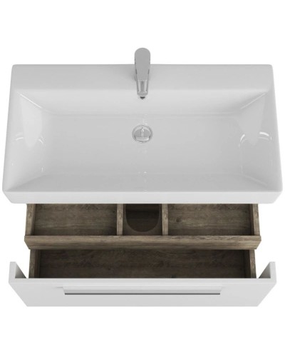 Тумба с раковиной белый глянец 85 см OWL 1975 Ragnar SETOW02.01.00/OWLB19-17085