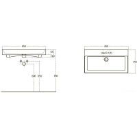 Тумба с раковиной белый глянец 85 см OWL 1975 Ragnar SETOW02.01.00/OWLB19-17085