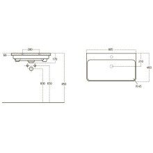 Тумба с раковиной белый глянец 80,5 см OWL 1975 Skansen SETOW05.01.00/OWLB19-11080