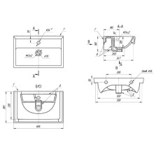 Тумба с раковиной белый глянец 60,4 см OWL 1975 Runn SETOW07.03.00/641785