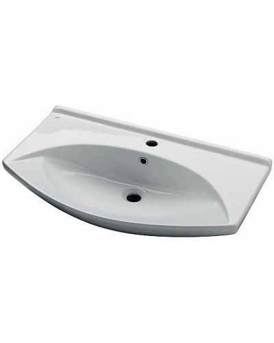 Тумба с раковиной белый глянец 86,5 см OWL 1975 Lagerta SETOW08.03.00/191676