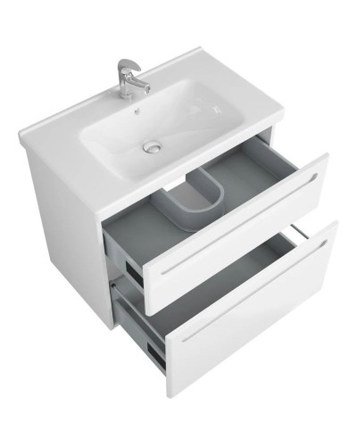 Тумба с раковиной белый глянец 80 см OWL 1975 Otalia SETOW04.06.00/640207