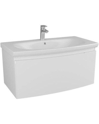 Тумба с раковиной белый глянец 90 см OWL 1975 Gotland SETOW01.00.30/OWLB19-16090