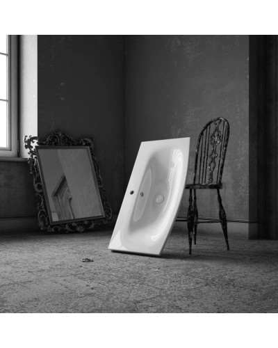 Тумба с раковиной белый глянец 90 см OWL 1975 Gotland SETOW01.00.30/OWLB19-16090