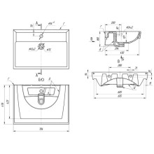 Тумба с раковиной белый глянец 70,4 см OWL 1975 Nyborg SETOW06.02.00/191645