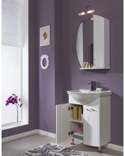 Тумба под раковину Aquanet Моника 60 186769 Белая