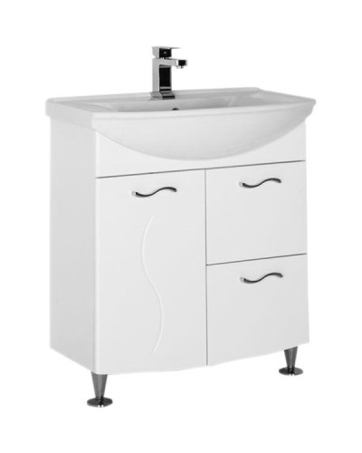 Тумба под раковину Aquanet Моника 75 186770 Белая