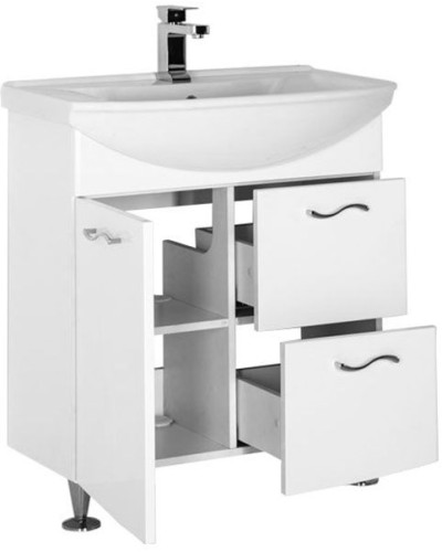 Тумба под раковину Aquanet Моника 75 186770 Белая