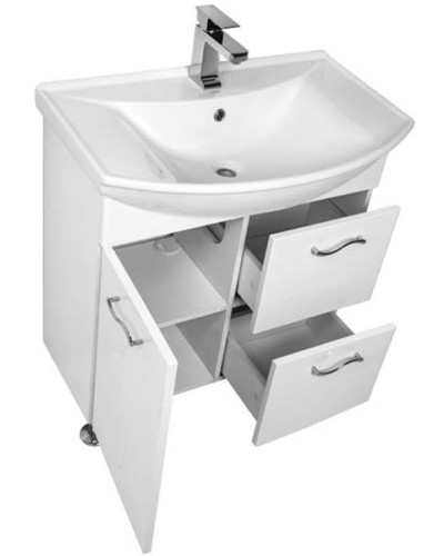 Тумба под раковину Aquanet Моника 75 186770 Белая