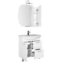 Тумба под раковину Aquanet Моника 75 186770 Белая