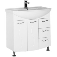 Тумба под раковину Aquanet Моника 85 186771 Белая