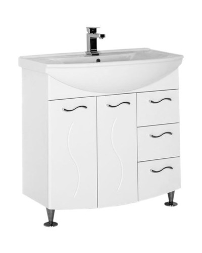 Тумба под раковину Aquanet Моника 85 186771 Белая