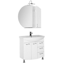 Тумба под раковину Aquanet Моника 85 186771 Белая