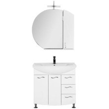 Тумба под раковину Aquanet Моника 85 186771 Белая