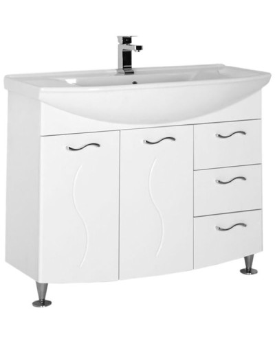 Тумба под раковину Aquanet Моника 105 186772 Белая