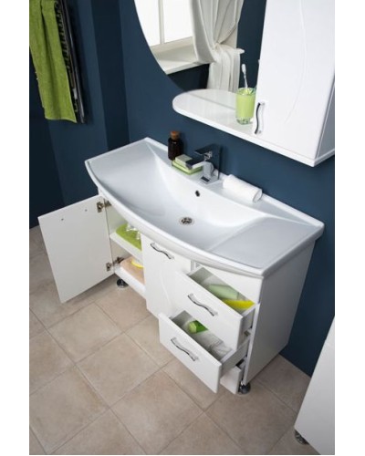 Тумба под раковину Aquanet Моника 105 186772 Белая