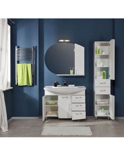 Тумба под раковину Aquanet Моника 105 186772 Белая