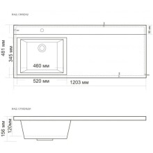 Тумба с раковиной Bianco Opaco 120,3 см BelBagno Kraft KRAFT-LVD-580/1200-2C-PIA-BO + BB1200/480-LV-MR-L
