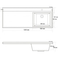 Тумба с раковиной Bianco Opaco 120,3 см BelBagno Kraft KRAFT-LVD-580/1200-2C-PIA-BO + BB1200/480-LV-MR-R