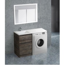 Тумба с раковиной Pino Pasadena 120,3 см BelBagno Kraft KRAFT-LVD-580/1200-2C-PIA-PP + BB1200/480-LV-MR-L