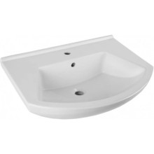 Тумба с раковиной черный глянец/белый глянец 65 см Bellezza Альфа 4638810000048 + 4640021622155