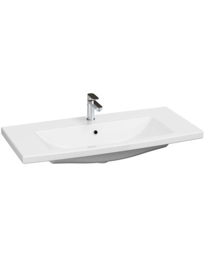 Тумба с раковиной белый глянец 100 см Bellezza Андрэа 4639017110011 + 5902115715297