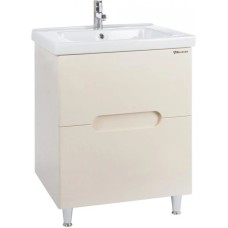 Тумба с раковиной бежевый глянец 65,4 см Bellezza Андрэа 4639010110070 + 4660018640214