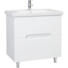 Тумба с раковиной белый глянец 65,4 см Bellezza Андрэа 4639010110018 + 4660018640214