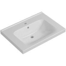 Тумба с раковиной белый глянец 65,4 см Bellezza Андрэа 4639010110018 + 4660018640214