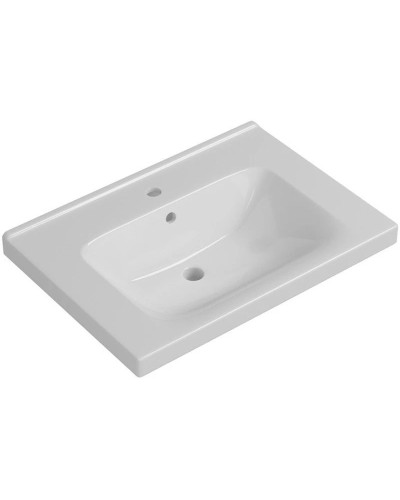 Тумба с раковиной белый глянец 65,4 см Bellezza Андрэа 4639010110018 + 4660018640214