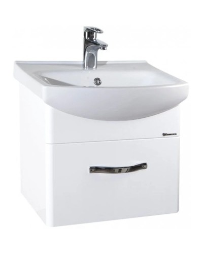 Тумба с раковиной белый глянец 50,5 см Bellezza Анкона 4639606190011 + 4690311009944