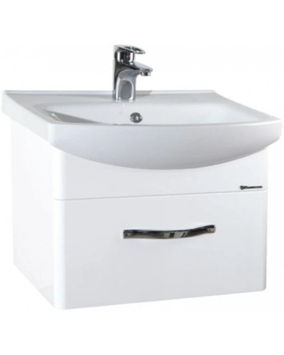 Тумба с раковиной белый глянец 55,5 см Bellezza Анкона 4639608190019 + 4690311045010