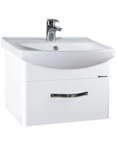 Тумба с раковиной белый глянец 60,5 см Bellezza Анкона 4639609190018 + 4690311009951