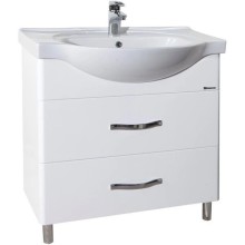 Тумба с раковиной белый глянец 70 см Bellezza Анкона 4639611110011 + 4690311008978