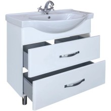 Тумба с раковиной белый глянец 70 см Bellezza Анкона 4639611110011 + 4690311008978